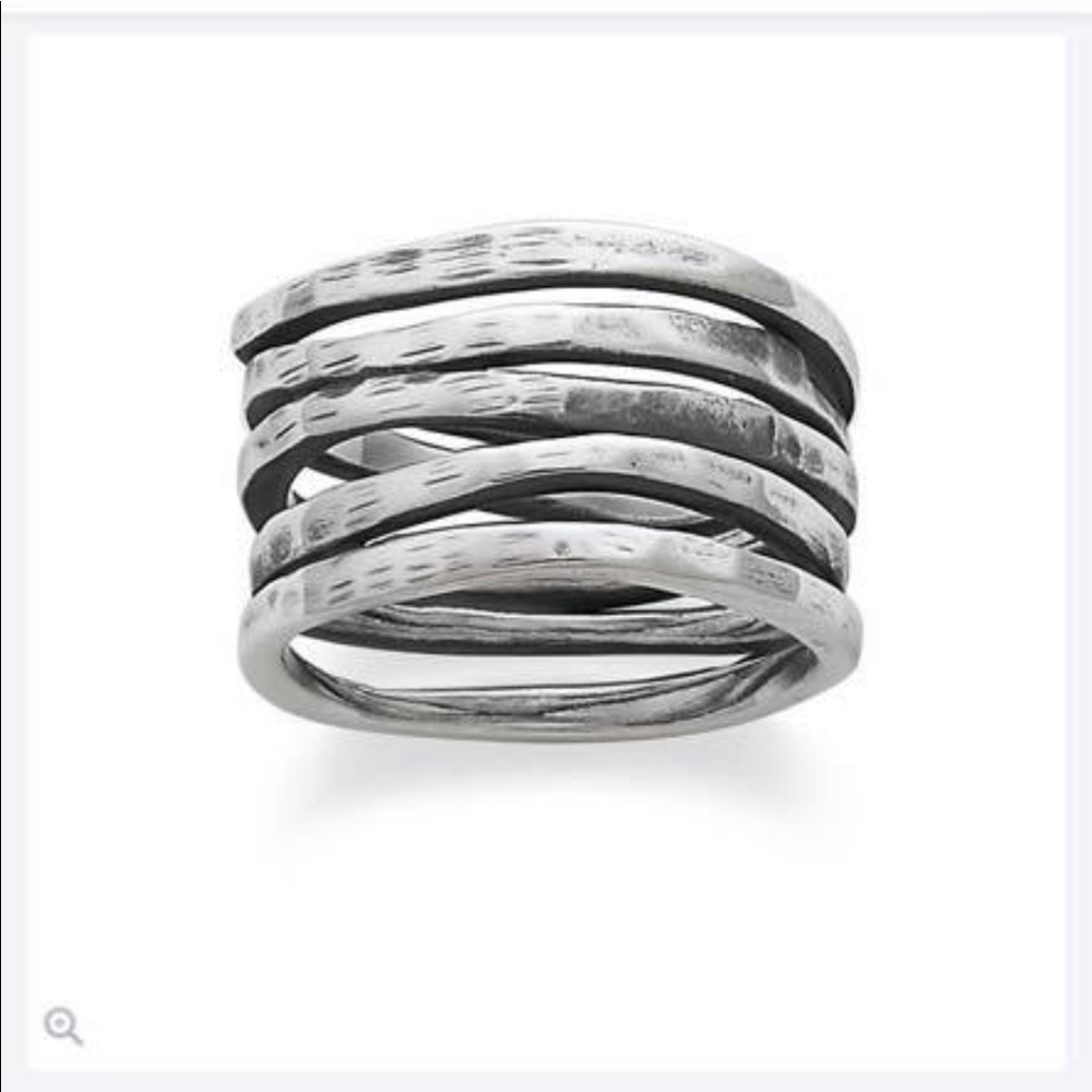 James Avery sterling silver hammered ring!
